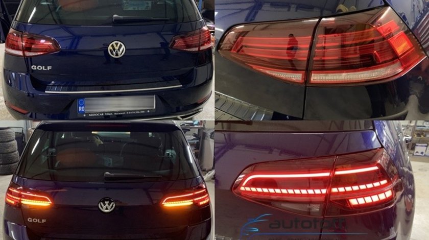 Difuzor bara spate si Stopuri LED VW Golf 7 Facelift (2017+) GTI Design
