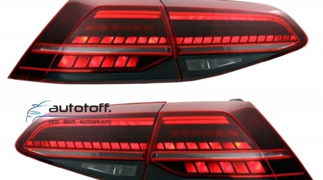 Difuzor bara spate si Stopuri LED VW Golf 7 Facelift (2017+) GTI Design