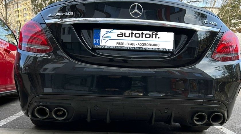 Difuzor C43 AMG Mercedes W205 S205 (14-20) Full Black