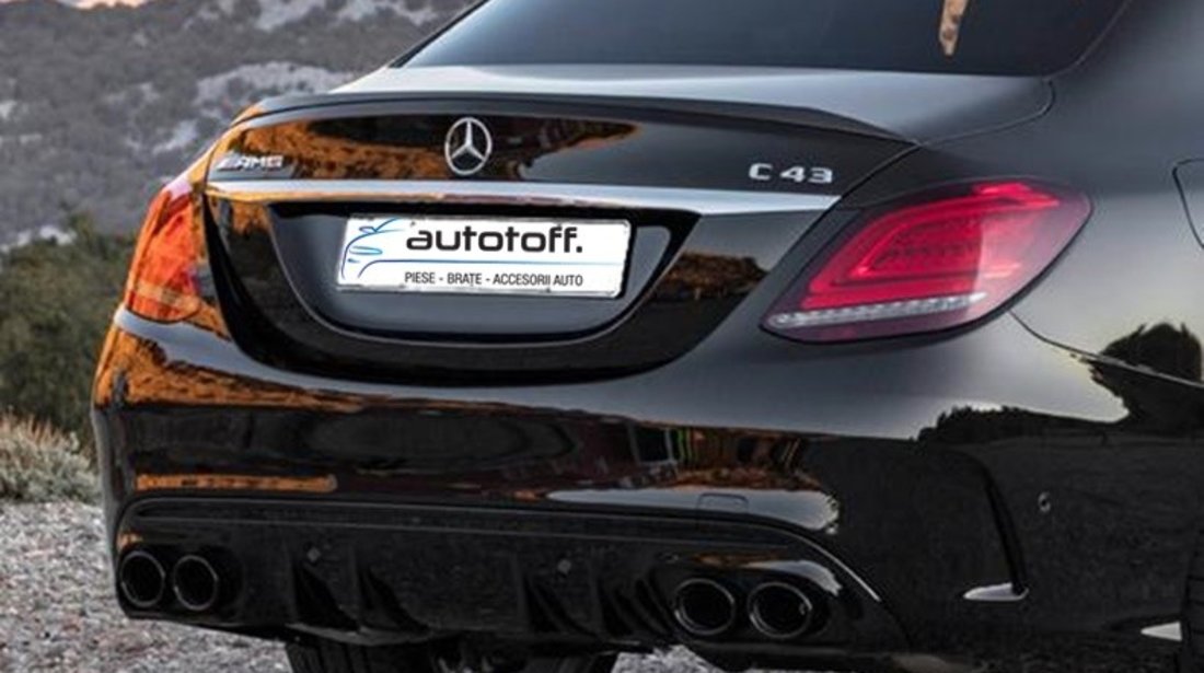 Difuzor C43 AMG Mercedes W205 S205 (14-20) Full Black