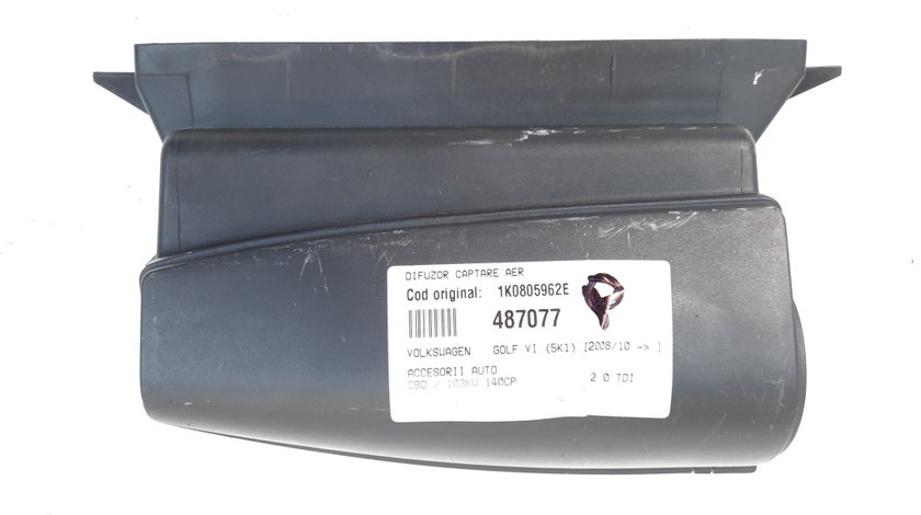 Difuzor captare aer, cod 1K0805962E, Vw Golf 6 (5K1) (id:487077)