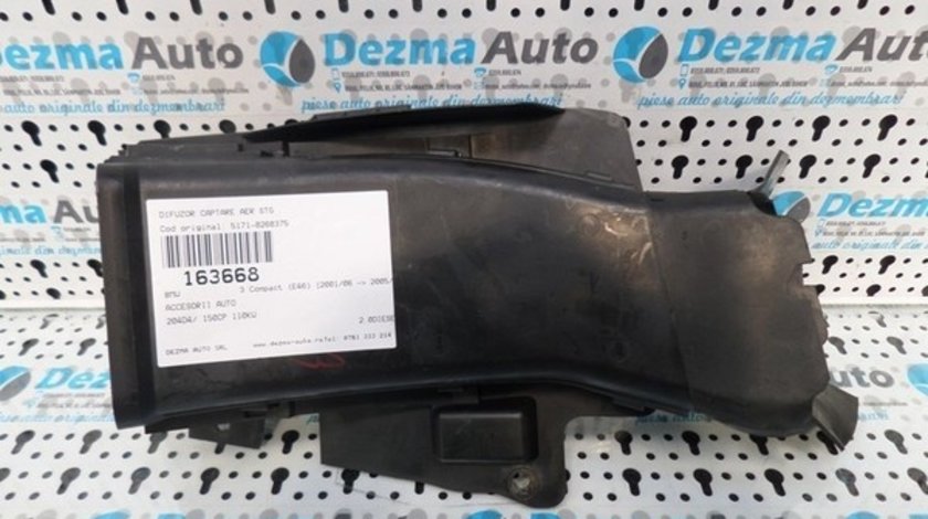 Difuzor captare aer stanga, 5171-8268375, Bmw 3 Compact (E46), 2001-2005, (id. 163668)