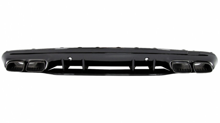 Difuzor cu Ornamente de evacuare compatibil cu Mercedes C-Class W205 S205 (2014-2020) C63S Design pentru bara AMG Sport Line RDMBW205C63B