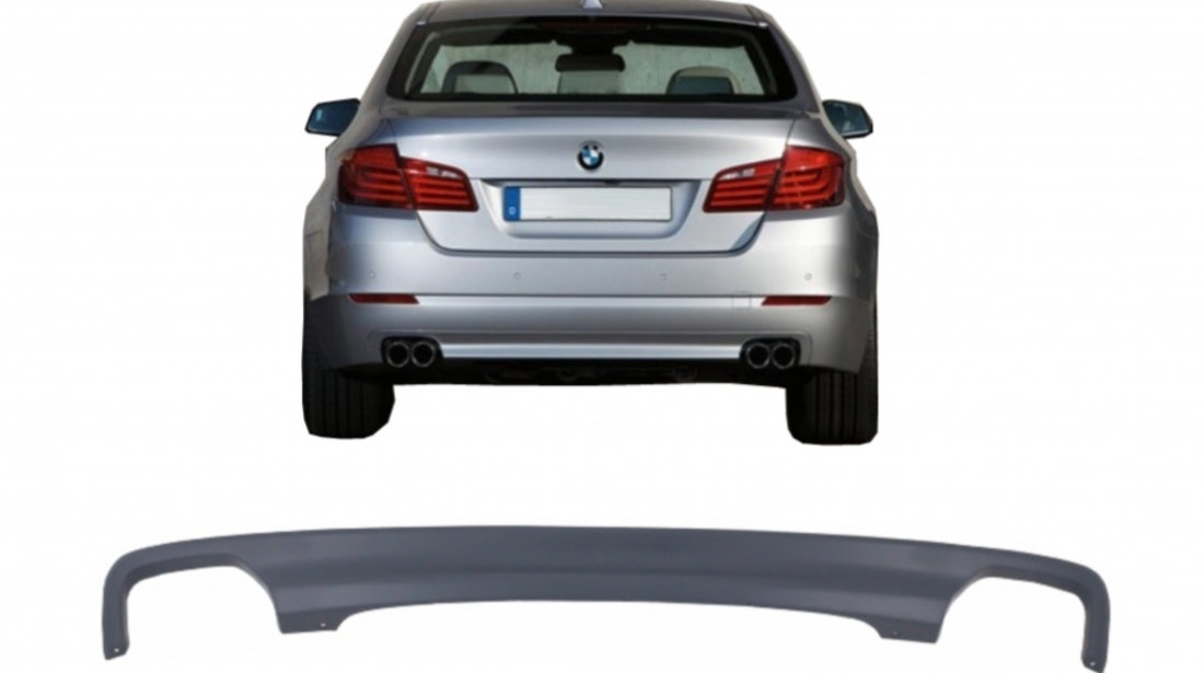 Difuzor de aer cu evacuare dubla compatibil cu BMW Seria 5 F10 F11 (2011-2017) 550I Design RDBMF10LCIDO