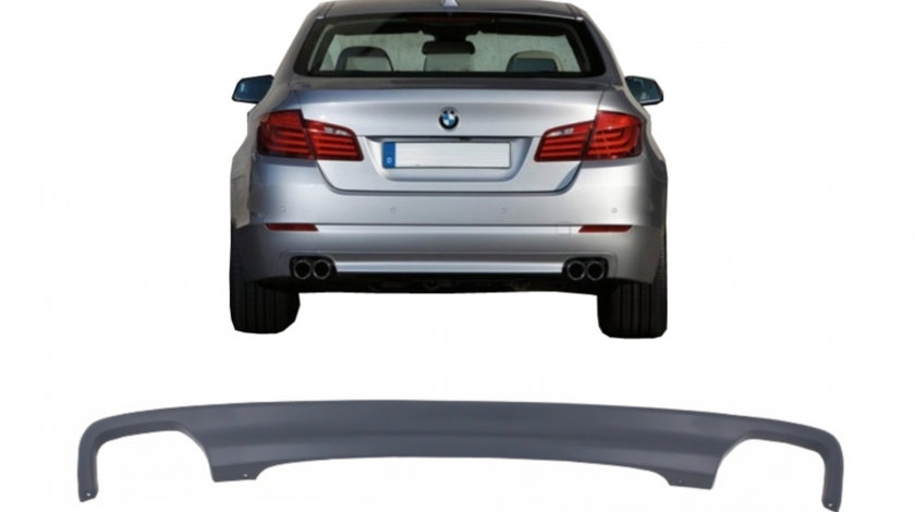 Difuzor de aer cu evacuare dubla compatibil cu BMW Seria 5 F10 F11 (2011-2017) 550I Design RDBMF10LCIDO