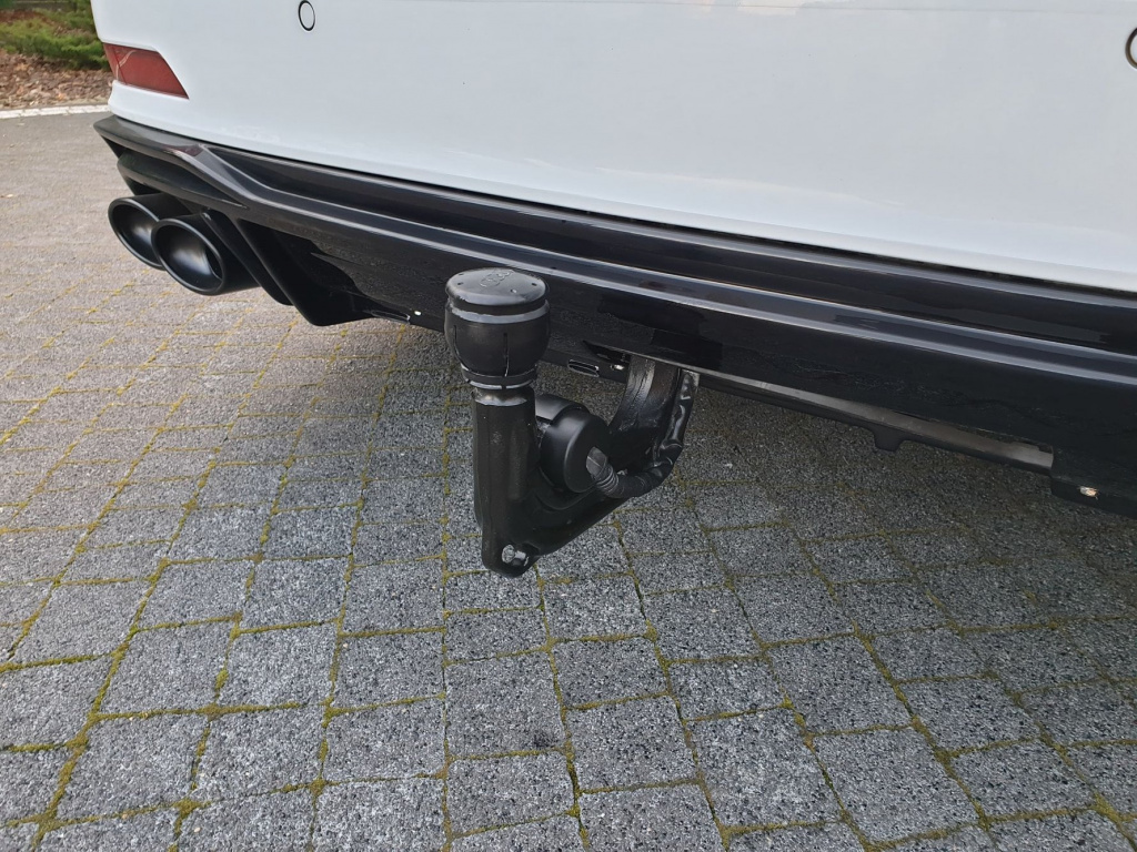 Difuzor Difusser Prelungire Bara Spate + Exhaust Ends Imitation Audi A6 C8 S-Line AU-A6-C8-S line-RS1G+RS1RG+CHROME