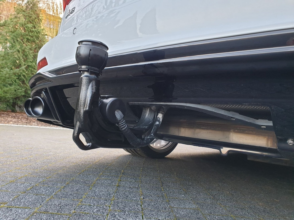 Difuzor Difusser Prelungire Bara Spate + Exhaust Ends Imitation Audi A6 C8 S-Line AU-A6-C8-S line-RS1G+RS1RG+BLACK