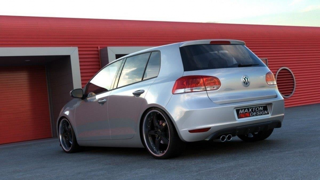 Difuzor Difusser Prelungire Bara Spate VW GOLF VI cu 1 EXHAUST HOLE VW-GO-6-RS1T