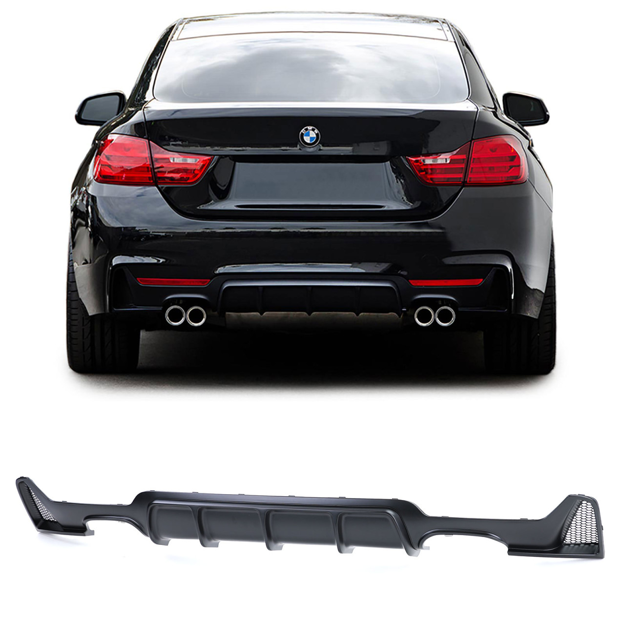 Difuzor dublu Mat 4er BMW F32 F33 F36