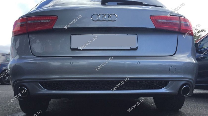 Difuzor evacuare bara spate Audi A6 4G C7 S line ABT Sline Avant ver1