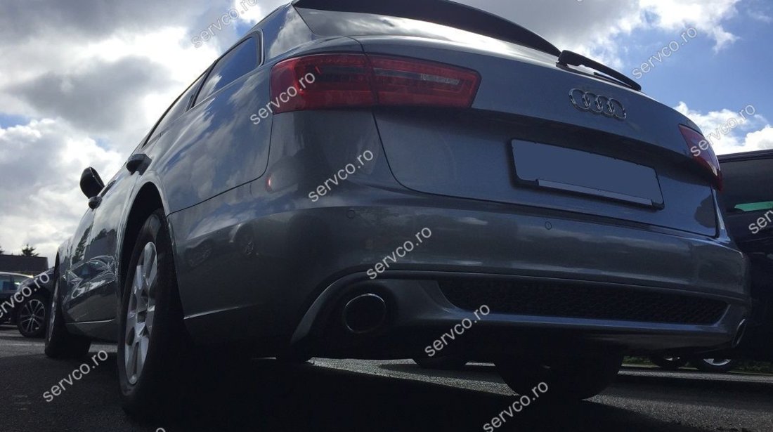 difuzor evacuare bara spate Audi A6 4G C7 S line ABT Sline Sedan ver1