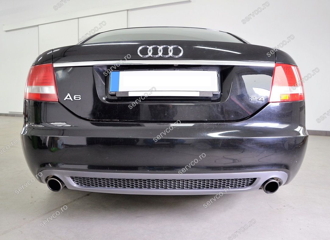 Difuzor evacuare bara spate Audi A6 C6 2004-2008 Sline S6 Rs6 Sedan Limuzina ver3