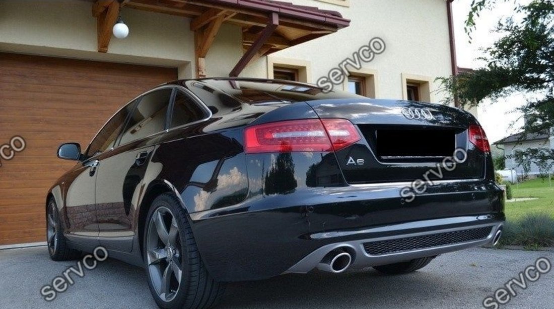 Difuzor evacuare bara spate Audi A6 C6 4F Facelift 2009 – 2011 Sline S6 Rs6