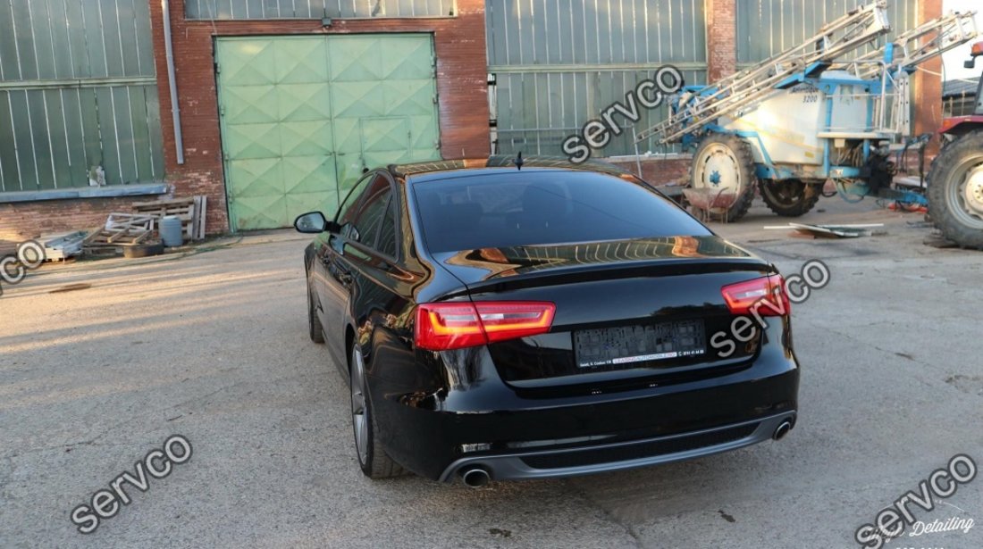 Difuzor evacuare bara spate Audi A6 C7 4G 2012-2014 Sline S-line S line evacuare dubla 3.0 ver1