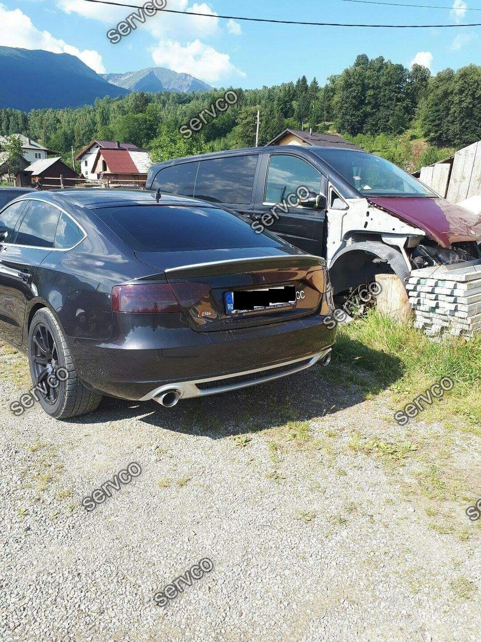 Difuzor evacuare bara spate Sline S-line Audi A5 Sportback 2009-2012 v1