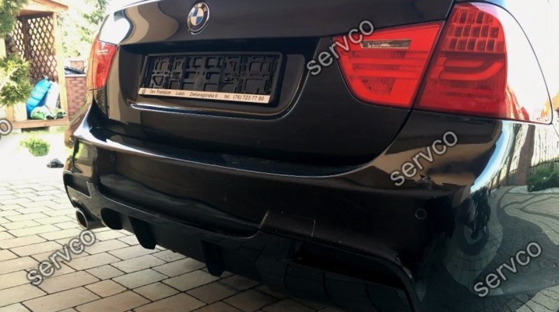 Difuzor evacuare prelungire spoiler bara spate BMW E90 E91 M3 320 pt bara pachet M ver1