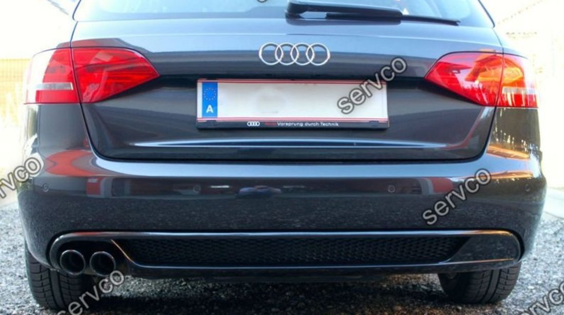 Difuzor evacuare spoiler bara spate AUDI A4 B8 Sline S4 Rs4 ver6