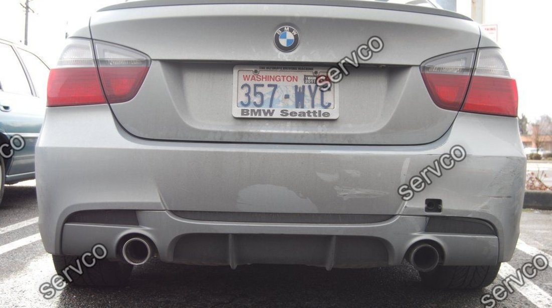 Difuzor evacuare spoiler bara spate BMW E90 E91 pachet M Aero 335 xi ver2