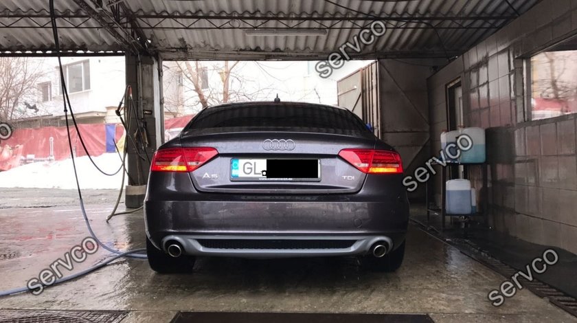 Difuzor evacuare spoiler tuning sport bara spate Audi A5 Sportback 2009-2012 Sline S5 ver1