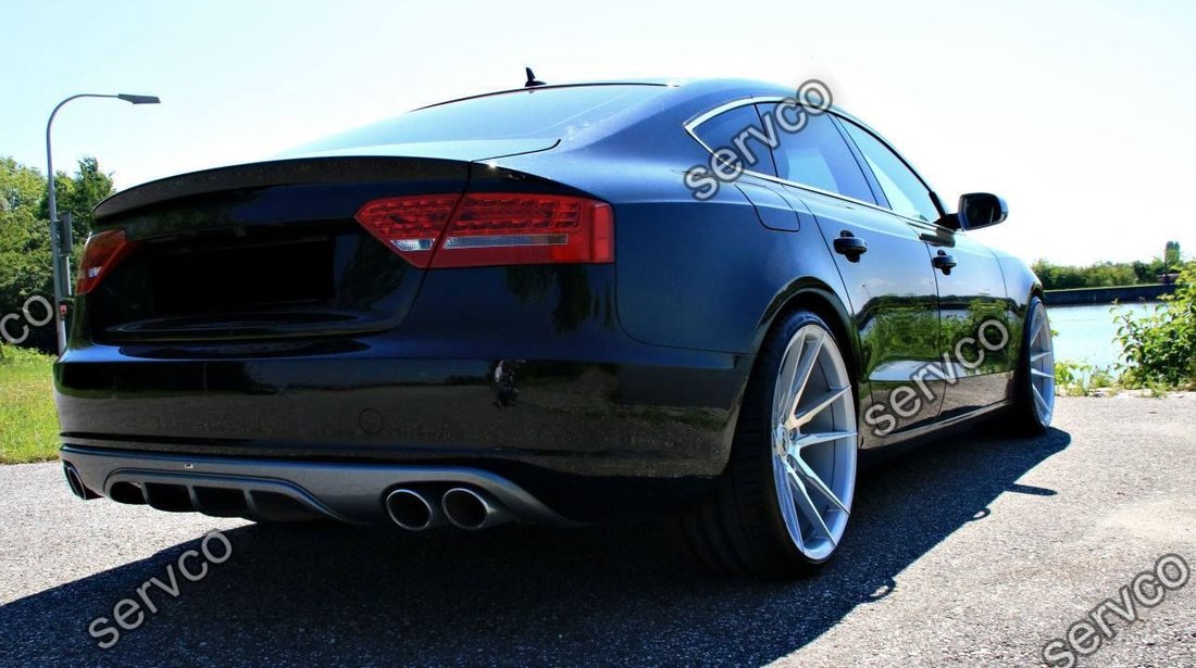 Difuzor evacuare spoiler tuning sport bara spate Audi A5 Sportback 2009-2012 ABT S5 v2