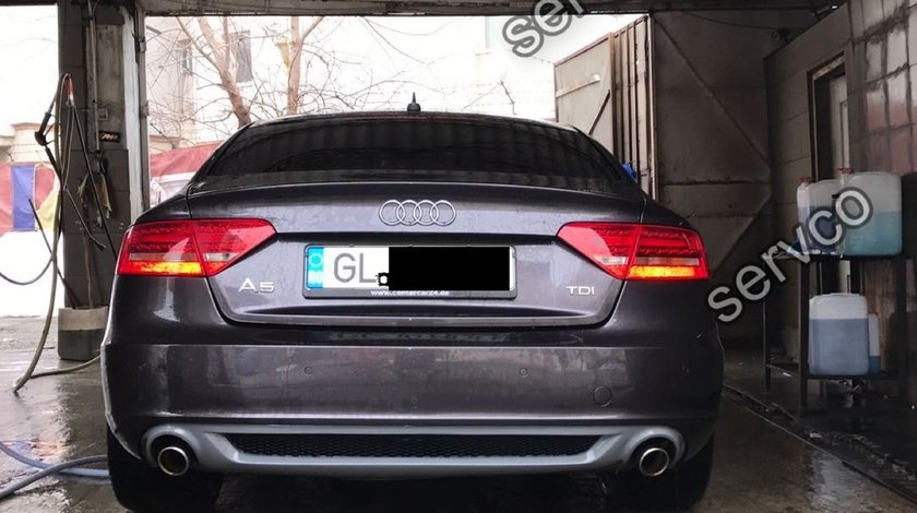 Difuzor evacuare spoiler tuning sport bara spate Audi A5 Sportback 2009-2012 Sline S5 ver1