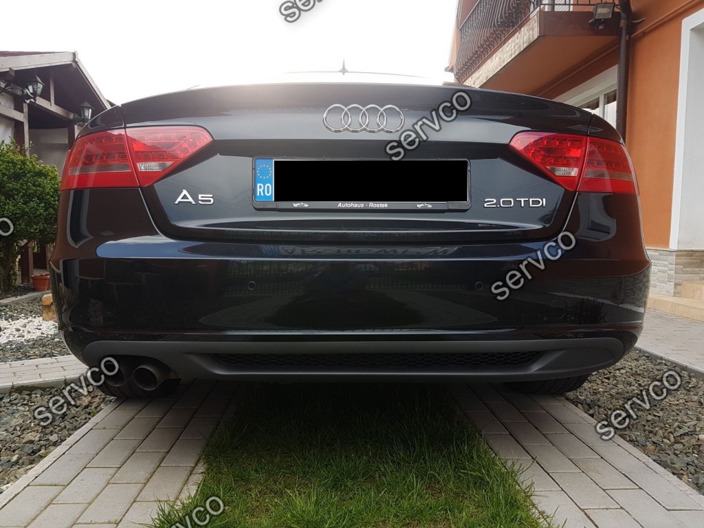 Difuzor extensie adaos bara spate Audi A5 Sportback Sline 2009-2012 v3