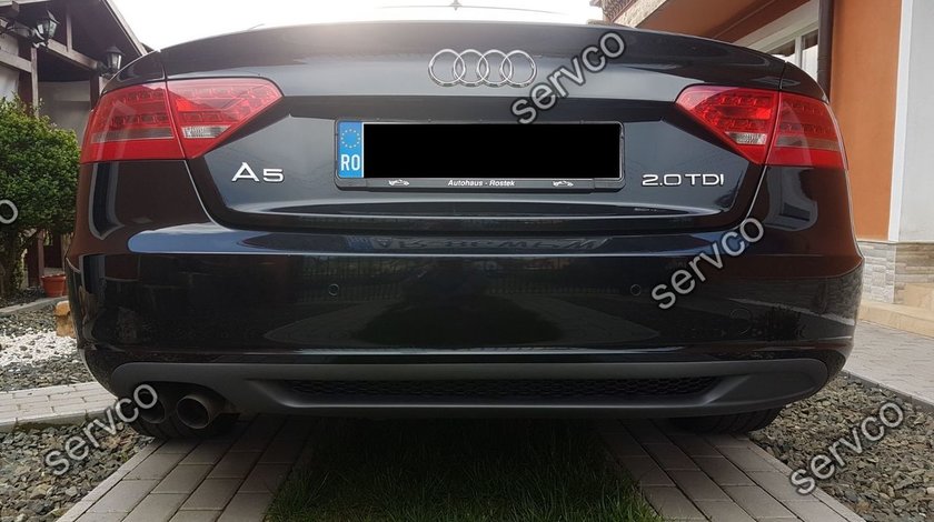 Difuzor extensie adaos bara spate Audi A5 Sportback Sline 2009-2012 v3