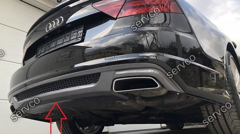 Difuzor extensie  buza bara spate Audi A7 4G8 Facelift 2014-2017 v1