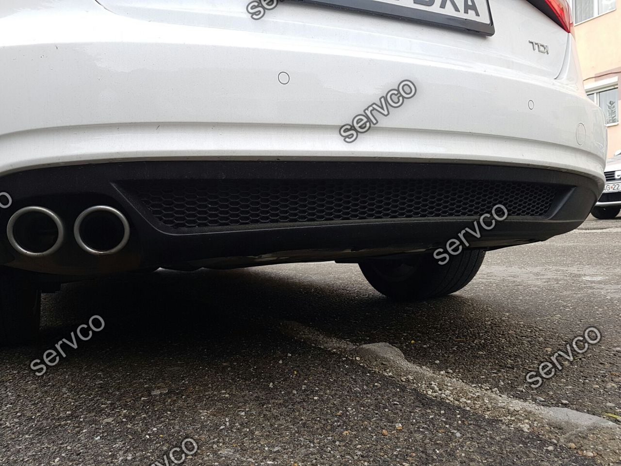 Difuzor FACELIFT S4 prelungire bara spate AUDI A4 B8 Sline Rs4 2012-2015 v1