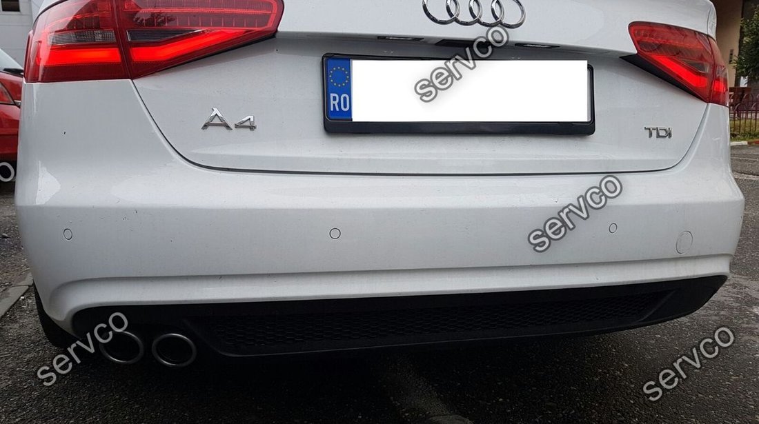 Difuzor FACELIFT S4 prelungire bara spate AUDI A4 B8 Sline Rs4 2012-2015 v1