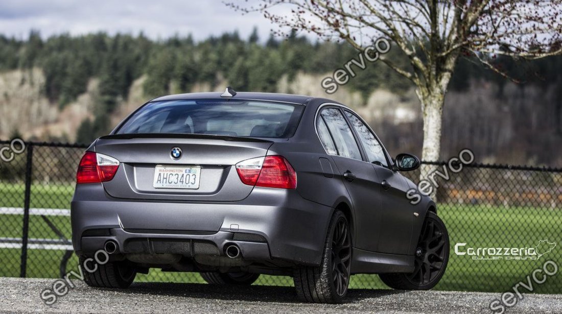 Difuzor lip buza spoiler bara spate BMW E90 E91 M3 335 xi pt bara pachet M v2