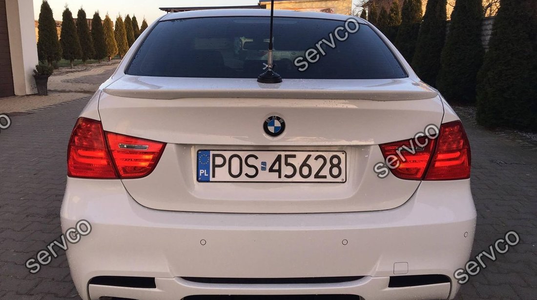 Difuzor lip buza spoiler bara spate BMW E90 E91 pt bara pachet M v1