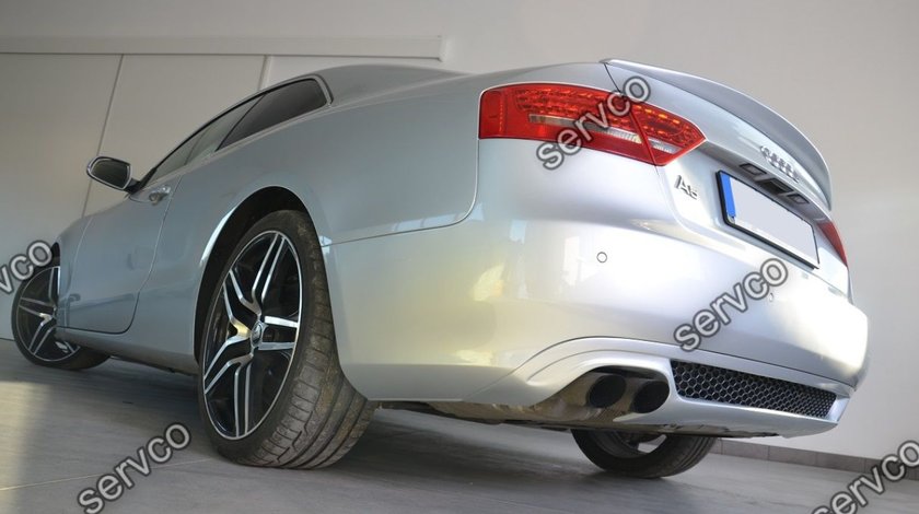 Difuzor lip Sline buza prelungire spoiler bara spate audi A5 8T Coupe S5 Rs5 2007-2011 v3