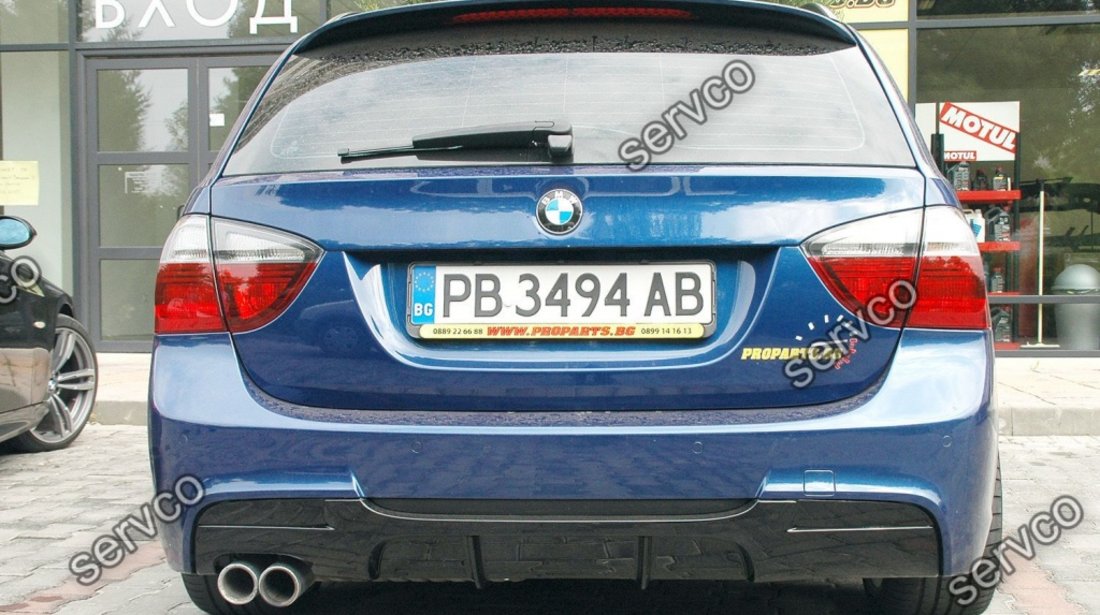 Difuzor ornament extensie bara spate BMW E90 E91 pt bara pachet M 2005-2009 v1