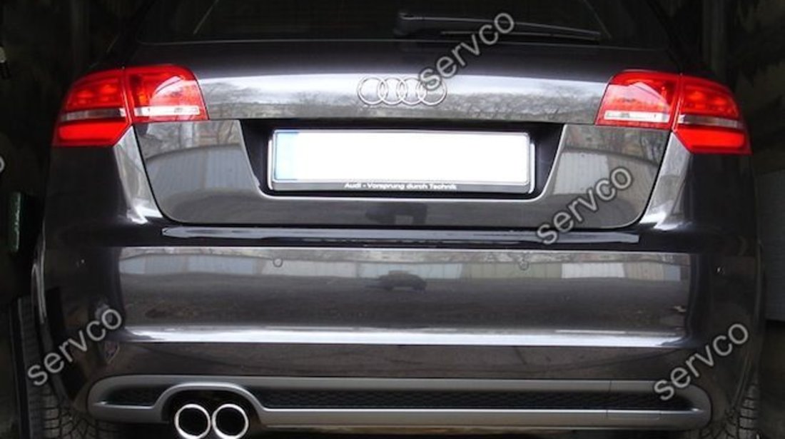 Difuzor prelungire S3 bara spate Audi A3 8P Coupe Sportback Facelift Sline S-line v5