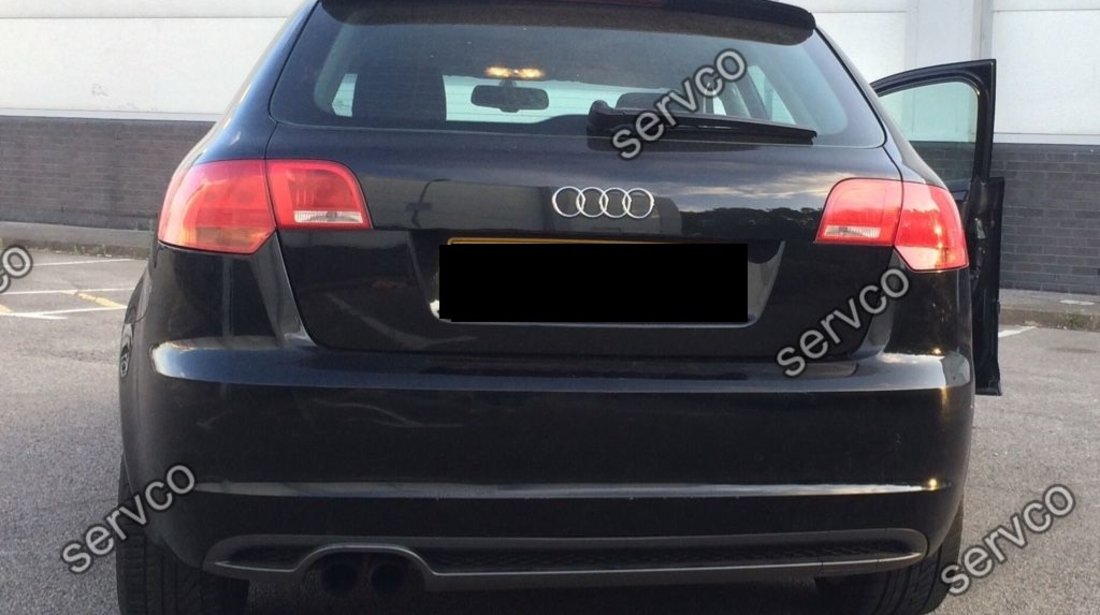 Difuzor prelungire S3 bara spate Audi A3 8P Coupe Sportback Facelift Sline S-line v5