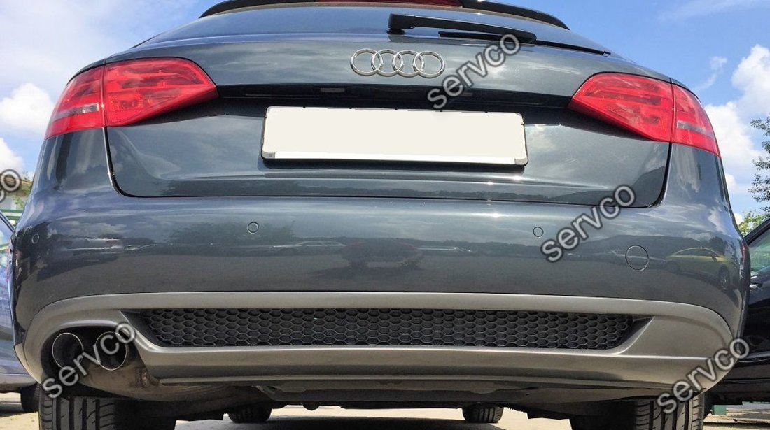 Difuzor prelungire spoiler bara spate AUDI A4 B8 Sline S4 Rs4 2008-2012 ver6