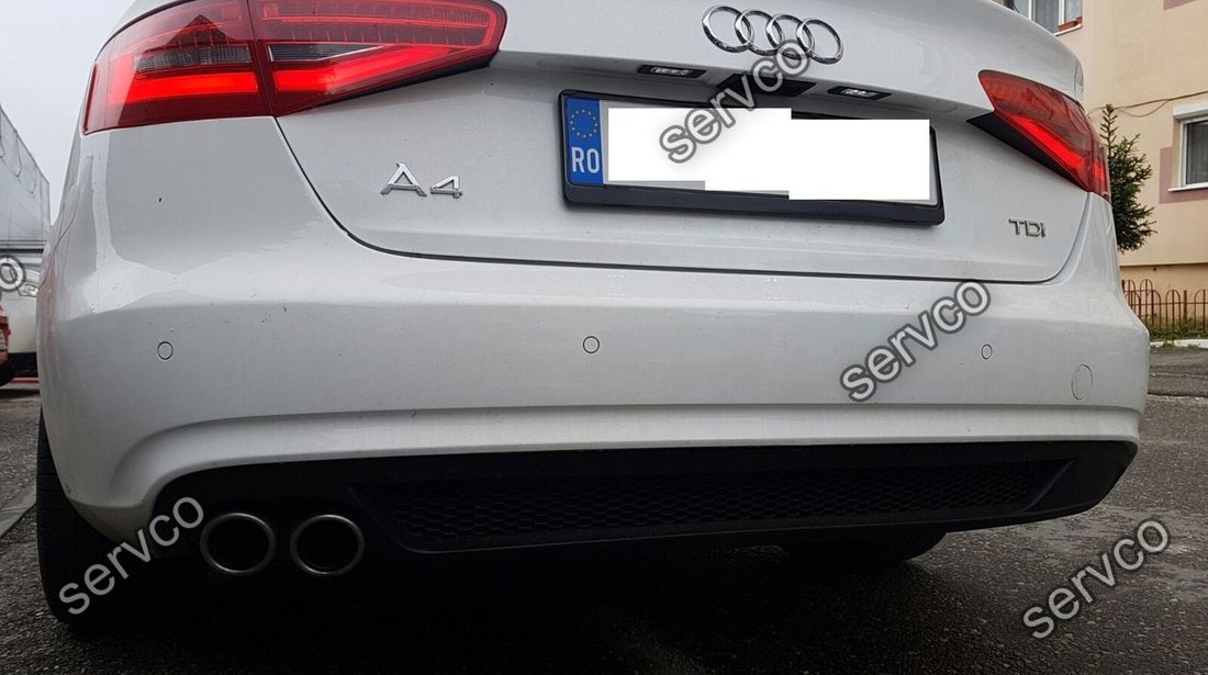 Difuzor prelungire spoiler bara spate AUDI A4 B8 2012-2015 FACELIFT Sline S4 Rs4 ver1