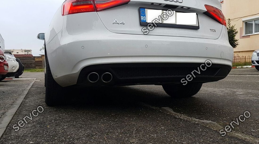 Difuzor prelungire spoiler bara spate AUDI A4 B8 2012-2015 FACELIFT Sline S4 Rs4 ver1