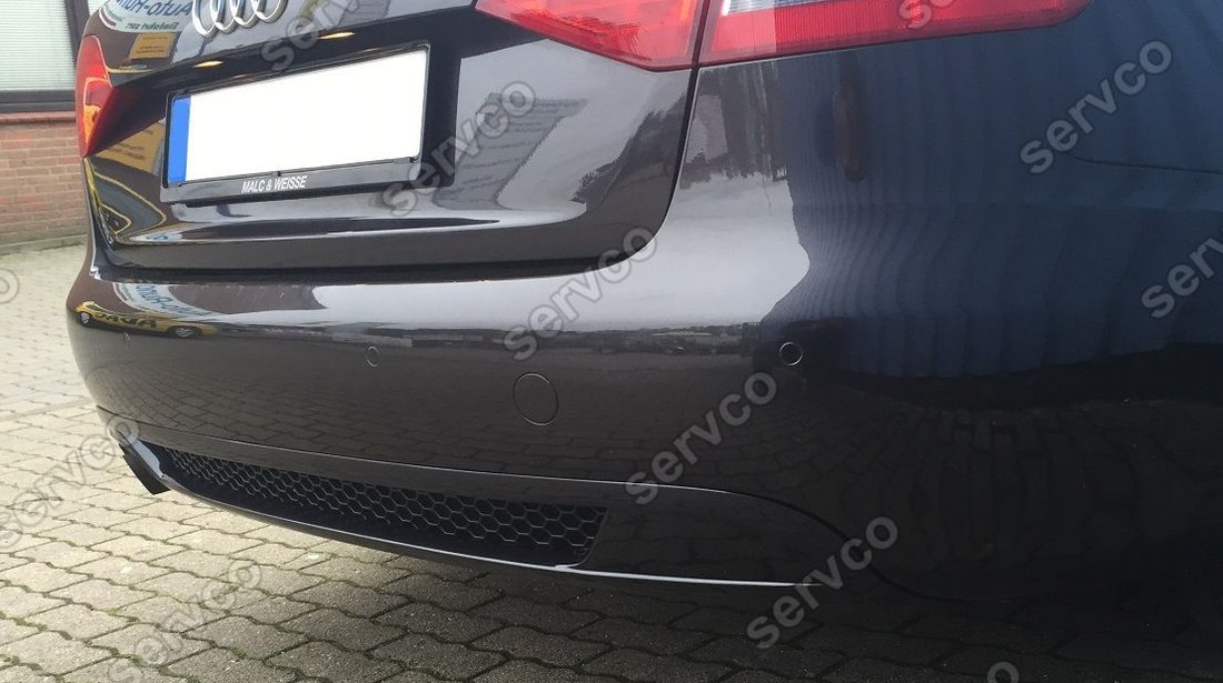 Difuzor prelungire spoiler bara spate AUDI A4 B8 S line S4 Rs4 ver6