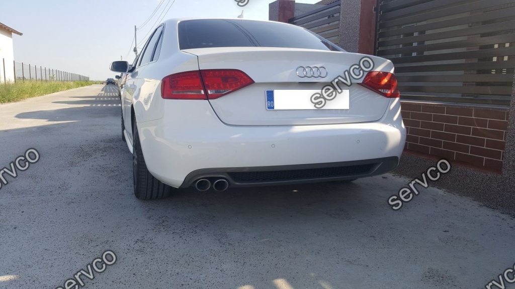 Difuzor prelungire spoiler bara spate AUDI A4 B8 Sline S4 Rs4 2008-2012 ver6