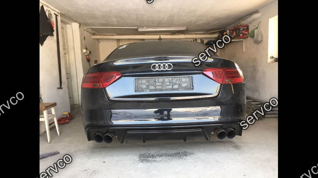 Difuzor prelungire spoiler bara spate audi A5 8T Coupe Cabrio 2012 2016 DTM S line S-line S5 Rs5 v6