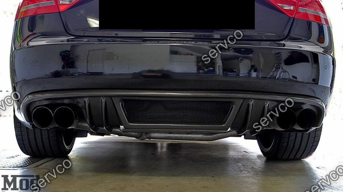 Difuzor S5 ornament Sline bara spate audi A5 8T Coupe Cabrio Rieger Rs5 2007-2011 v4