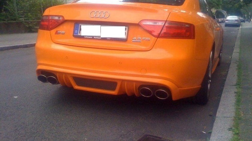 Difuzor Sline lip buza bara spate audi A5 8T Coupe Cabrio Rieger S5 Rs5 2007-2011 v4