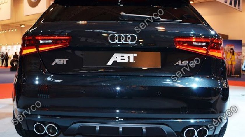 Difuzor spoiler bara spate Audi A3 8V S3 Rs3 Sline S line Sportback Coupe 2012 – 2016
