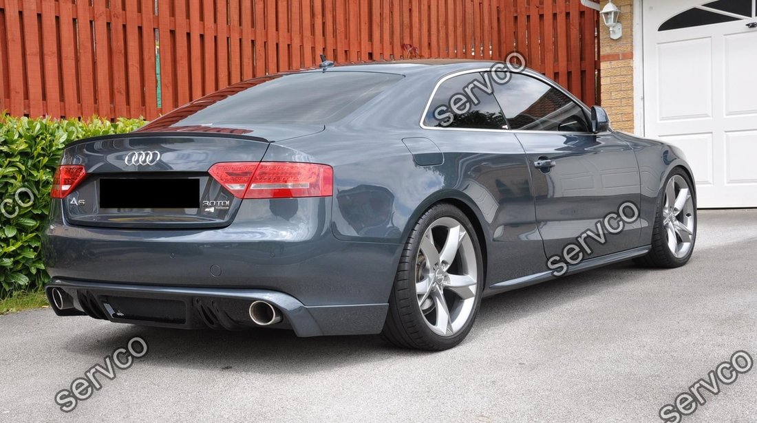 Difuzor spoiler bara spate audi A5 8T Coupe Cabrio 2007 2011 Rieger S line S-line S5 Rs5 ver8