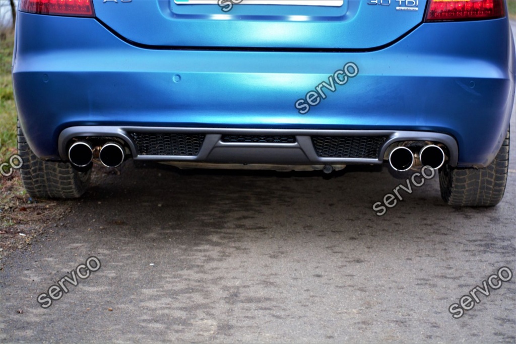 Difuzor spoiler bara spate Audi A6 C6 4F 2004-2008 ABT Sedan S line RS6 S6 v2