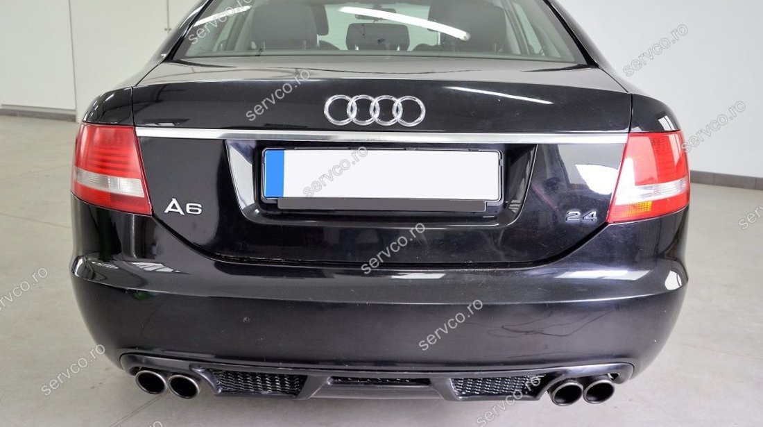 Difuzor spoiler bara spate Audi A6 C6 4F 2004-2008 ABT Sedan S line RS6 S6 v2