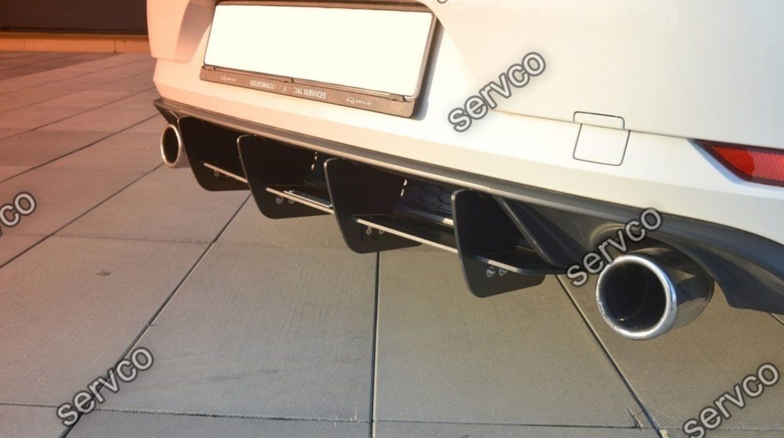 Difuzor spoiler prelungire bara spate Volkswagen Golf 7 Mk VII GTI Facelift 2017-2019 v4