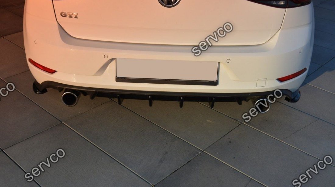 Difuzor spoiler prelungire bara spate Volkswagen Golf 7 Mk VII GTI Facelift 2017-2019 v6